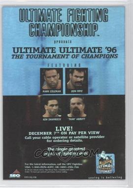 2010 Topps UFC Series 4 - Fight Poster Review #FPR-UFCUU96 - UFCUU96 (Don Frye vs. "Tank" Abbott)