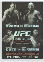 UFN12 (Mike Swick, Josh Burkman, Patrick Cote, Drew McFedries)