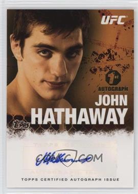 2010 Topps UFC Series 4 - Fighter Autographs #FA-JH - John Hathaway