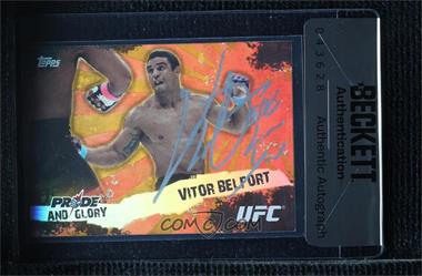 2010 Topps UFC Series 4 - Pride and Glory #PG-6 - Vitor Belfort [BAS Beckett Auth Sticker]