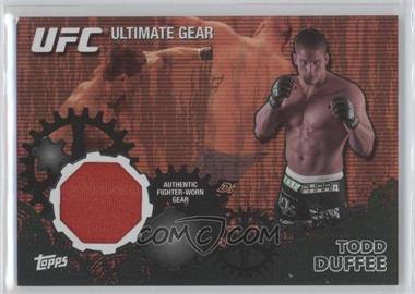 2010 Topps UFC Series 4 - Ultimate Gear Relic - Onyx #UG-TD - Todd Duffee /88