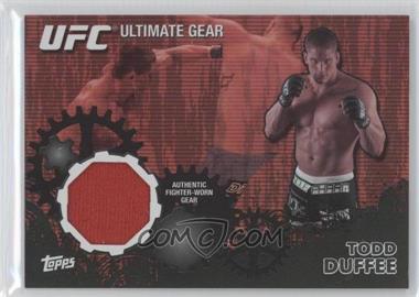 2010 Topps UFC Series 4 - Ultimate Gear Relic - Onyx #UG-TD - Todd Duffee /88