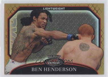 2011 Topps UFC Finest - [Base] - Gold Refractor #52 - Ben Henderson /88