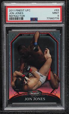 2011 Topps UFC Finest - [Base] - Refractor #83 - Jon Jones /888 [PSA 9 MINT]