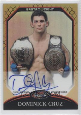 2011 Topps UFC Finest - Fighter Autographs - Gold Refractor #A-DC - Dominick Cruz /25