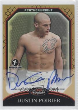 2011 Topps UFC Finest - Fighter Autographs - Gold Refractor #A-DP - Dustin Poirier /25