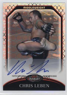 2011 Topps UFC Finest - Fighter Autographs - Octa-Fractor #A-CL - Chris Leben /8