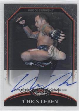 2011 Topps UFC Finest - Fighter Autographs #A-CL - Chris Leben