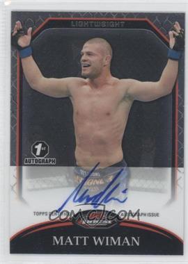 2011 Topps UFC Finest - Fighter Autographs #A-MW - Matt Wiman