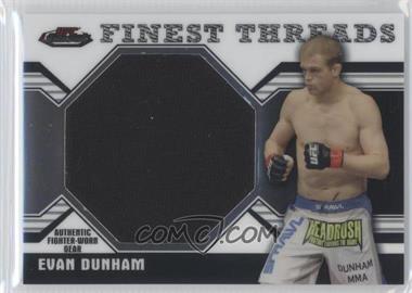 2011 Topps UFC Finest - Threads Jumbo Relics #JR-ED - Evan Dunham