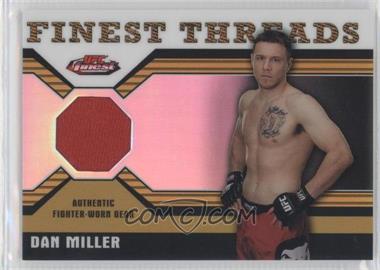 2011 Topps UFC Finest - Threads Relics - Gold Refractor #R-DM - Dan Miller /88