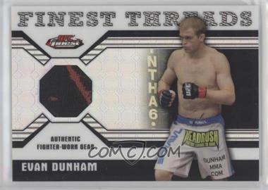 2011 Topps UFC Finest - Threads Relics - Octa-Fractor #R-ED - Evan Dunham /8