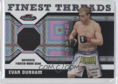 2011 Topps UFC Finest - Threads Relics - X-Fractor #R-ED - Evan Dunham /188