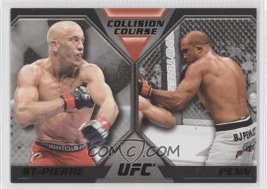 2011 Topps UFC Moment of Truth - Collision Course Duals - Onyx #CC-SP - Georges St-Pierre, BJ Penn /88