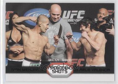 2011 Topps UFC Moment of Truth - Showdown Shots Duals - Onyx #SS-MV - Ivan Menjivar vs. Charlie Valencia /88