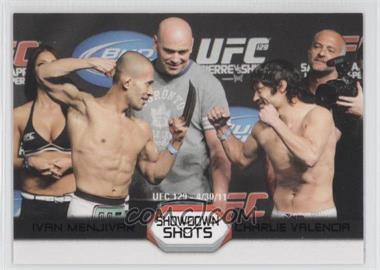 2011 Topps UFC Moment of Truth - Showdown Shots Duals - Onyx #SS-MV - Ivan Menjivar vs. Charlie Valencia /88
