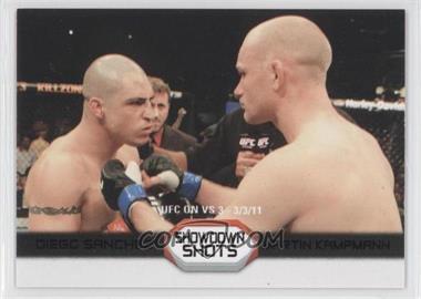 2011 Topps UFC Moment of Truth - Showdown Shots Duals - Onyx #SS-SK.3 - Diego Sanchez vs. Martin Kampmann /88