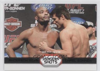 2011 Topps UFC Moment of Truth - Showdown Shots Duals - Onyx #SS-SS.2 - Anderson Silva vs. Chael Sonnen /88