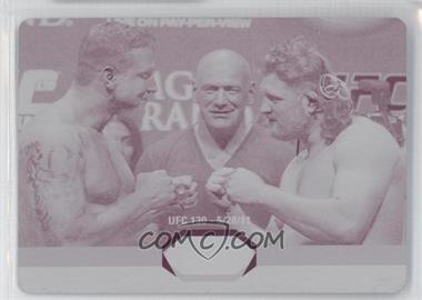 2011 Topps UFC Moment of Truth - Showdown Shots Duals - Printing Plate Magenta #SS-MN - Frank Mir vs. Roy Nelson /1