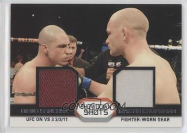 2011 Topps UFC Moment of Truth - Showdown Shots Duals - Relics #SSDR-SK.3 - Diego Sanchez vs. Martin Kampmann