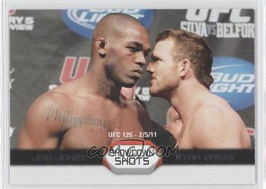 2011 Topps UFC Moment of Truth - Showdown Shots Duals #SS-JB - Jon Jones vs. Ryan Bader