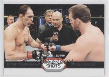 2011 Topps UFC Moment of Truth - Showdown Shots Duals #SS-NB - Antonio Rodrigo Nogueira vs. Ryan Bader