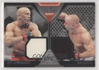 2011 Topps UFC Title Shot - Collision Course Dual Relics #CCDR-SS - Georges St-Pierre, Matt Serra