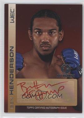 2011 Topps UFC Title Shot - Fighter Autographs - Red Ink #FA-BH - Ben Henderson /15