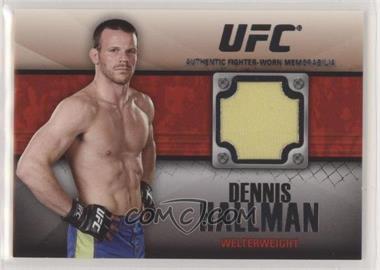 2011 Topps UFC Title Shot - Fighter Relics - Black #FR-DH - Dennis Hallman /88