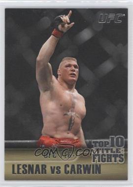 2011 Topps UFC Title Shot - Top 10 Title Fights #TT-30 - Lesnar vs Carwin