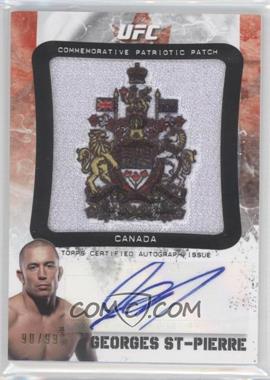 2012 Topps UFC Bloodlines - Patriotic Patches Autographs #APP-GS - Georges St-Pierre /99