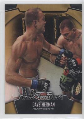 2012 Topps UFC Finest - [Base] - Gold Refractor #42 - Dave Herman /88