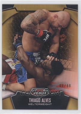 2012 Topps UFC Finest - [Base] - Gold Refractor #9 - Thiago Alves /88