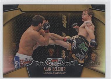 2012 Topps UFC Finest - [Base] - Gold Refractor #92 - Alan Belcher /88