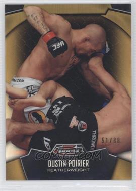 2012 Topps UFC Finest - [Base] - Gold Refractor #93 - Dustin Poirier /88