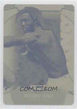 2012 Topps UFC Finest - [Base] - Printing Plate Yellow #18 - Benson Henderson /1