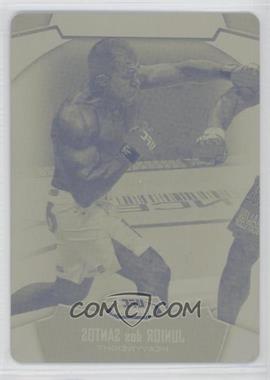 2012 Topps UFC Finest - [Base] - Printing Plate Yellow #23 - Junior Dos Santos /1