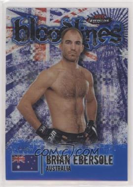 2012 Topps UFC Finest - Bloodlines - Blue X-Fractor #BL-BE - Brian Ebersole /188