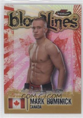 2012 Topps UFC Finest - Bloodlines - Gold Refractor #BL-MHO - Mark Hominick /88