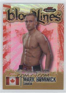 2012 Topps UFC Finest - Bloodlines - Gold Refractor #BL-MHO - Mark Hominick /88