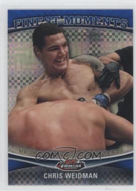 2012 Topps UFC Finest - Finest Moments - Blue X-Fractor #FM-CW - Chris Weidman /188