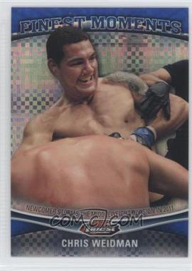 2012 Topps UFC Finest - Finest Moments - Blue X-Fractor #FM-CW - Chris Weidman /188