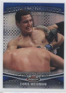 2012 Topps UFC Finest - Finest Moments - Blue X-Fractor #FM-CW - Chris Weidman /188