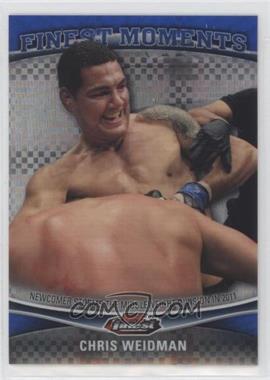 2012 Topps UFC Finest - Finest Moments - Blue X-Fractor #FM-CW - Chris Weidman /188