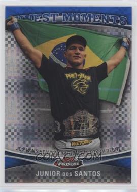 2012 Topps UFC Finest - Finest Moments - Blue X-Fractor #FM-JDS - Junior Dos Santos /188