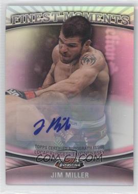 2012 Topps UFC Finest - Finest Moments - Refractor Autographs [Autographed] #FM-JM - Jim Miller