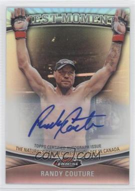 2012 Topps UFC Finest - Finest Moments - Refractor Autographs #FM-RC - Randy Couture