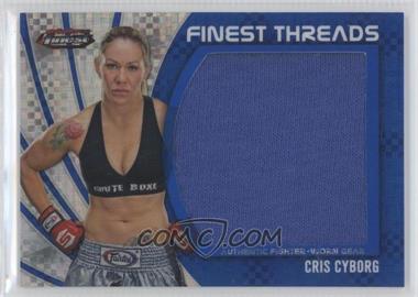 2012 Topps UFC Finest - Jumbo Finest Threads - Blue X-Fractor #JFT-CC - Cris Cyborg /188