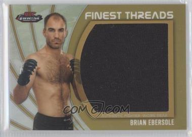 2012 Topps UFC Finest - Jumbo Finest Threads - Gold Refractor #JFT-BE - Brian Ebersole /88