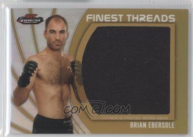 2012 Topps UFC Finest - Jumbo Finest Threads - Gold Refractor #JFT-BE - Brian Ebersole /88